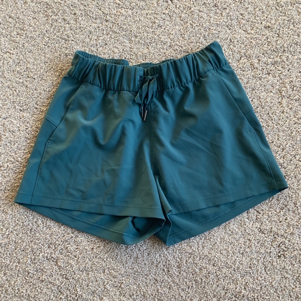 Teal lululemon shorts